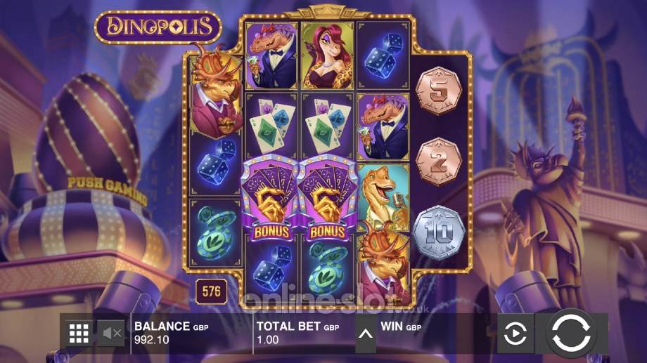 dinopolis slot base game